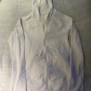lululemon athletica White Hooded Jacket